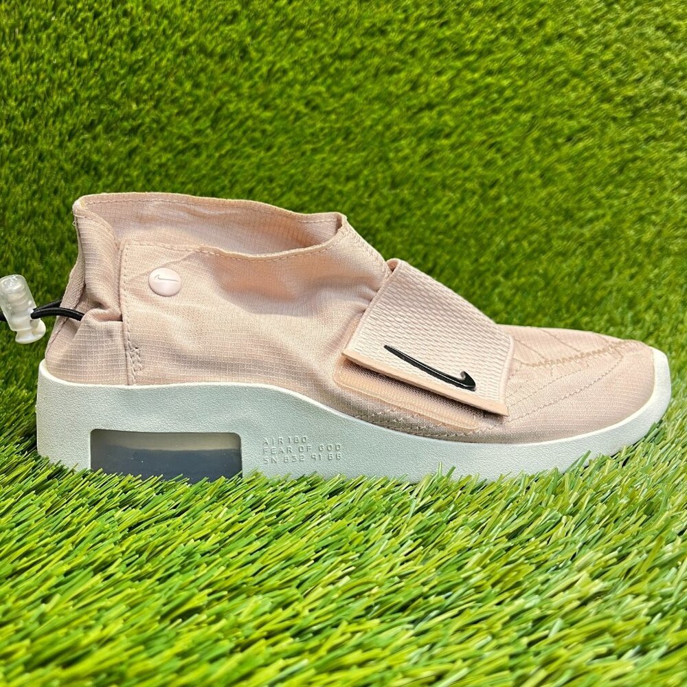 Nike Air Fear Of God Moc Boys Size 4Y Pink White Athletic Running Shoes Sneakers